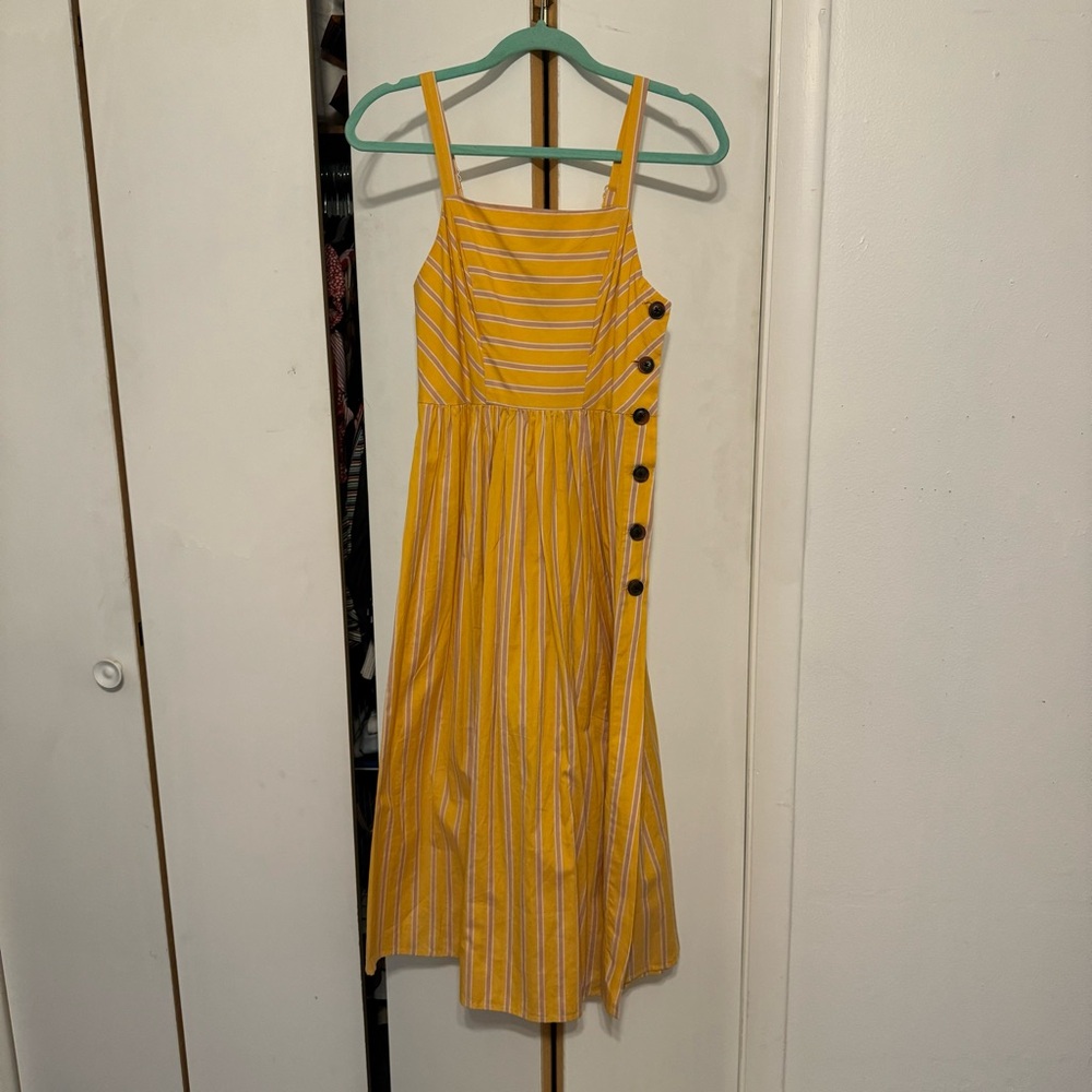 Striped yellow Urban Outfitters dress